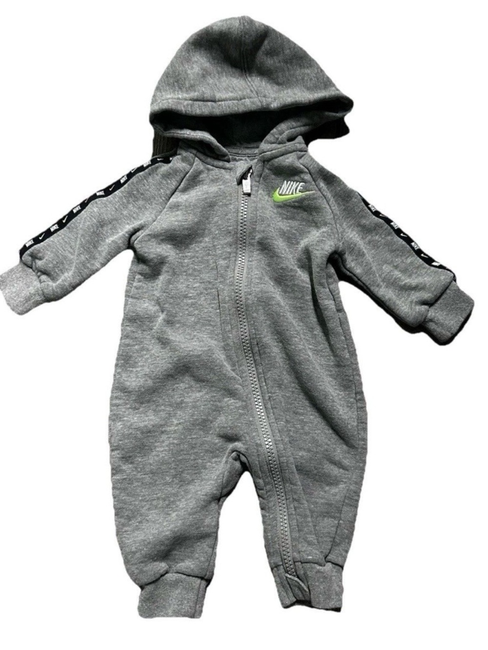 Baby Nike Bodysuits Sweatsuits Size 0-3 Months Grey Yellow Black - Picture 2 of 6